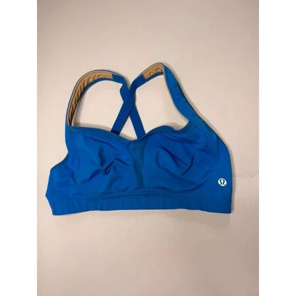 lululemon Ta Ta Tamer High Support Sports Bra - Blue (34 C)
